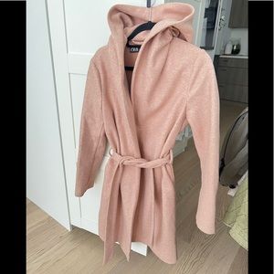 Light pink Zara jacket with hood